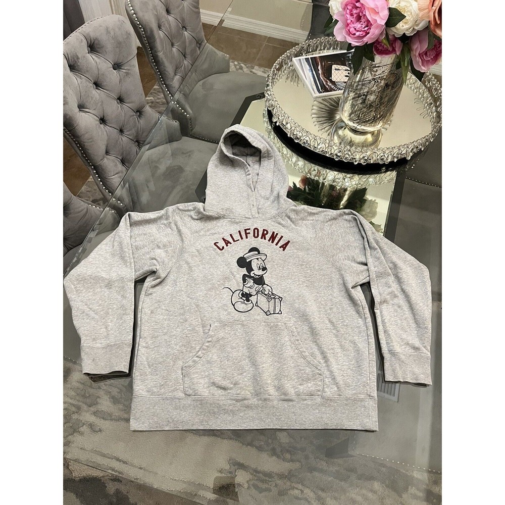 Uniqlo Gray Mickey California Graphic Hoodie